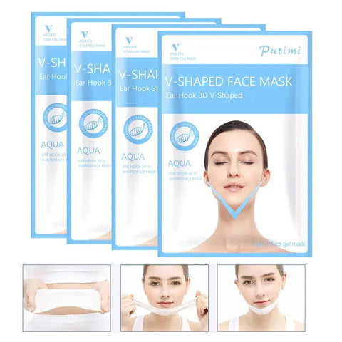Máscara de Lifting Facial en forma de V, estiramiento Facial Delgado, levantamiento de mejillas de barbilla, nutritivo, vendaje adelgazante, belleza Facial, cuidado de la piel