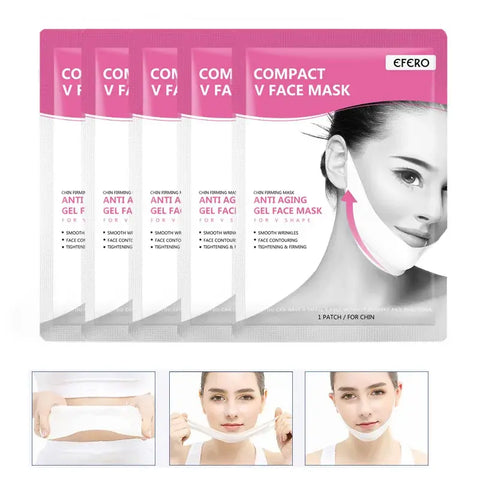 Máscara de Lifting Facial en forma de V, estiramiento Facial Delgado, levantamiento de mejillas de barbilla, nutritivo, vendaje adelgazante, belleza Facial, cuidado de la piel