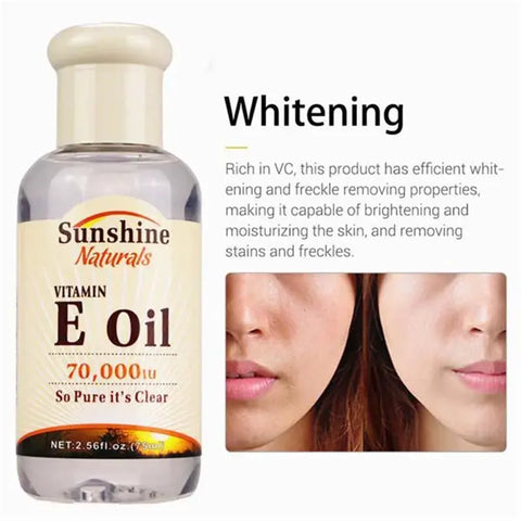Aceite Natural de vitamina E, suero blanqueador antiarrugas, ácido hialurónico líquido, crema facial, cuidado de la piel, esencia suave
