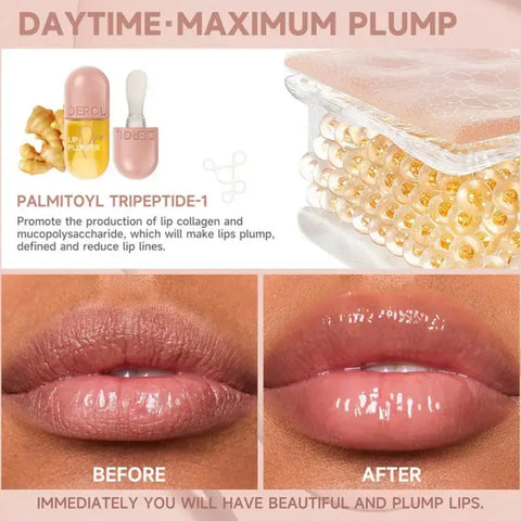 Bálsamo labial líquido que rebota y aumenta, nutritivo e hidratante, juego de maquillaje potenciador de labios, Cosméticos Coreanos