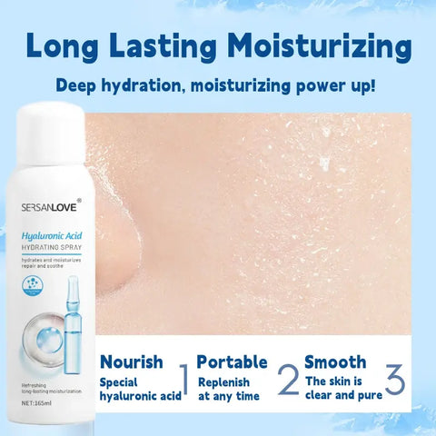 Espray de tóner hidratante Facial de ácido hialurónico, 165ml, sensibilidad antiroja, Control de aceite, encoge los poros, calmante, productos para el cuidado de la piel