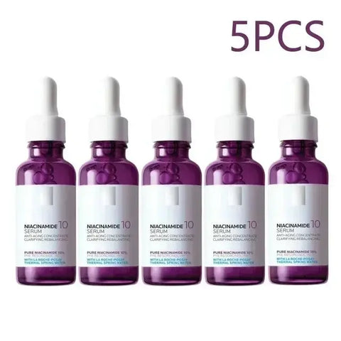 Roche Posay 5 piezas Hyalu B5, suero facial/crema/protector solar serie antienvejecimiento, reparación, cuidado de la piel, tratamiento del acné, hidratante brillante