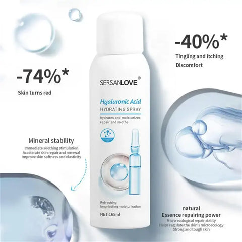 Espray de tóner hidratante Facial de ácido hialurónico, 165ml, sensibilidad antiroja, Control de aceite, encoge los poros, calmante, productos para el cuidado de la piel