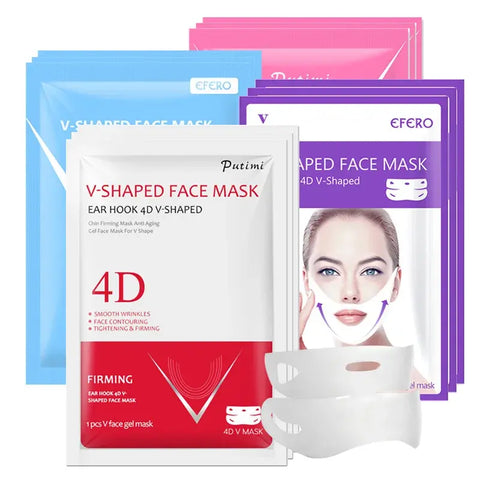 Máscara de Lifting Facial en forma de V, estiramiento Facial Delgado, levantamiento de mejillas de barbilla, nutritivo, vendaje adelgazante, belleza Facial, cuidado de la piel